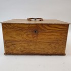 Antique Metal Lock Box Trade Safe Deposit Box Heavy Faux Wood  32 Lb 12 x9 x6 