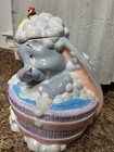 Disney Dumbo In Bubble Bath Ceramic Cookie Jar Rare Original Box