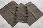 6 Penny Rug Style Primitive Park Design Reversible Place Mats   Matching Napkins
