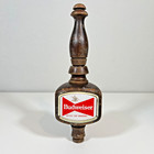 Vintage Budweiser Wood Beer Tap Handle 10  King Of Beer Logo Bar Used