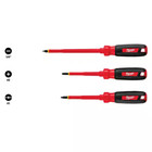 Insulated Screwdriver Set  3-piece  Milwaukee Electrical Electrician Hand Tool