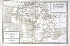 1779 Bonne Map - Africa - Guinea Egypt Nubia Cafrerie South Angola Madagascar