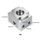 2pcs M6 Ok Clamp Fixture Cnc Side Clamping Device Bidirectional Workholding Tool