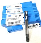 10pc Sgs 31184 1 4  4fl Square End Mills Double End Carbide Ti-namite-a New Lot