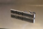 Vintage Swank Tie Clip Clasp Bar Silver Tone Geometric Design 1 5 