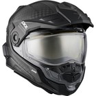 Ckx Mission Ams Carbon Fury Grey Snowmobile Helmet Full Face Electric Shield