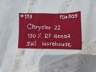 Rolly Tasker Sails 150  Genoa For  22 Foot Boat Used On A Crysler