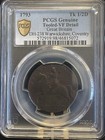 1793 1 2d Warwickshire Coventry Dh-238 Conder Token Coin Pcgs Vf Detail Elephant