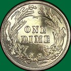 1916 Barber Dime Uncirculated Unc Coin  Whizzed  47217