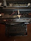 Vintage Underwood  11 Typewriter Black In Good Condition Azerty Keyboard