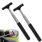 2 Pcs Car Mirror Wiper  38 6in Handle Car Side Mirror Squeegee  Car Mirror