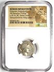 Augustus Ar Denarius Silver Octavian Coin 32-31 Bc - Certified Ngc Au