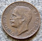 Italy Vittorio Emanuele Iii 1925 R 10 Centesimi  Honeybee On Flower Copper