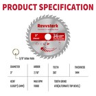 3 Pack 3 Inch 36t Carbide Circular Saw Blade Wood Plastic Aluminum