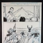 Original Comic Art Interior Page Signed Scott Reed Sketch Adventure Superhero