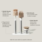 Curio Home Goods Ionic Brush Set Magnetized To Stand Upright Stainless Steel