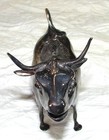 Antique German Cow Creamer--marked  800---with Red Glass Eyes---157 Grams