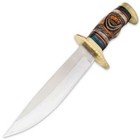 12  Timber Rattler Hunting Skinning Fixed Blade Knife Bowie Bone With Sheath