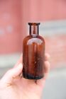 Vintage Antique Apothecary Brown Glass Bottle Jar Oakland Chemical Medicine Old