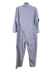 Toptie Mens Size Large Long Sleeve Gray Coveralls Polyester Twill