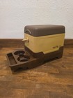 Vintage Gott Tote 6 Console Cooler Arm Rest Cup Holder With Box Rare  Brown Tan