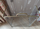 Antique Edwardian Brass Folding Fire Screen Guard