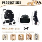 3-in-1 Pet Stroller For Small medium Dogs cats  4 Wheels Lightweight Dog Strolle