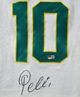 Pele Signed Vintage New York Cosmos Soccer Jersey  10 With Beckett Coa