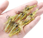 10pcs Shrimp Simulation Soft  Voodoo Shrimp 2in Gulp Prawn Lure Bait Hook