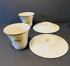  4  2pc Sets Of Lenox Fine China Holiday Tea Cup   Saucer Sets Holly Berry - Nwt