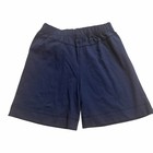 Jacadi Paris Navy Casual Pull   on Shorts   12y   152c Elastic Waist Nwot