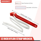 12 Inch Pipe Strap Wrench   Adjustable Nylon Strap Wrench Oil Filter Strap Opene