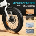 20in Fat Tire 750w Motor 48v 10 4ah Foldable Electric Bike For Adult 24mph Ebike