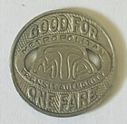 Vintage Los Angeles Metropolitan Transit Authority Token Mta One Fare