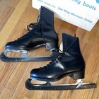 Vintage Riedell Men s Black Ice Figure Skates Model 192 Size 6 5 Mk Blades   Box