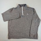 Rhoback Mens 1 4 Zip Size Xl Long Sleeve Pullover Herringbone Golf Outdoors Gray