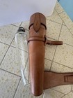 Rare Antique Hunting Liquor Flask  Handcrafted Leather Flask With Glass Bottle