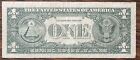 1969 D One Dollar Bill  1 Federal Reserve Note Offset Printing Error  75852