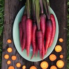 Carrot - Purple Dragon  Heirloom 300  Seeds 100  Organic  Non Gmo  Grown In Usa