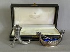 Wow  Vintage David Andersen 925 Sterling Silver Viking Ship Open Salt   Flagon