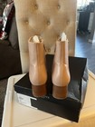 Women Boots Powder Beige Harlow 9m Talbots Br2216 Brazil New