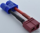  1  T-plug  deans Style  Female To Male Ec3 Style Connector Adapter - 3cm 14awg