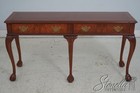 L69332  Baker Walnut Chippendale Sofa Console Table