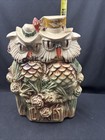 Granny Mccoy Mr    Mrs  Owl Large Ceramic Cookie Jar    when Shadows Fall    Cottage