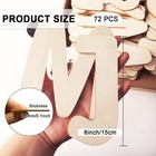 Wooden Letters 6 Inch For Crafts Small Wooden Letters For Wall Decor Unfinish   