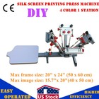Usa 4 Color 1 Station Silk Screen Printing Press Machine With Micro Registration