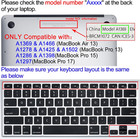 Silicone Keyboard Cover Skin For Old Macbook Air 13 Inch  a1466 a1369  macbook P