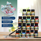 Acrylic Leather Paint For Shoes 18 Color Leather Paint Kit With 5 Paint Brushes