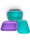 Vintage Eagle Craftstor Sewing Craft Storage Organizer Tote Bin Teal Purple Pink