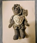 Vintage Handmade Miniature  knight In Shining Armor  Jointed Teddy Bear 